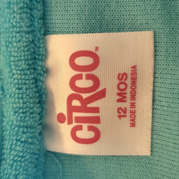 Circo terry hooded coverup with ruffle lace detail - Picture 3 of 5